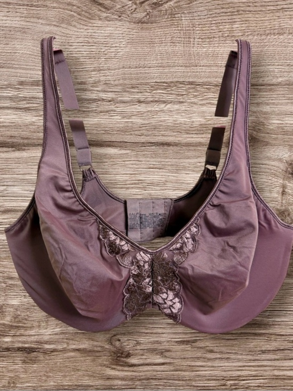 Bali 38D brown full coverage bra